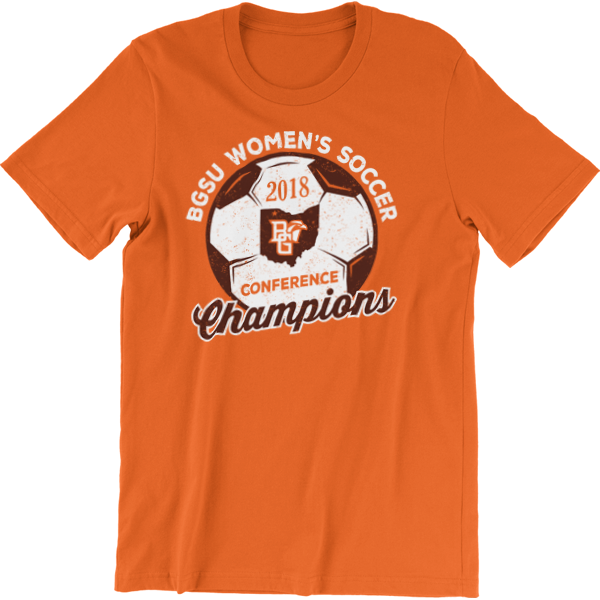 BGSU Falcons Women's Soccer 2018 MAC Champs T-Shirt