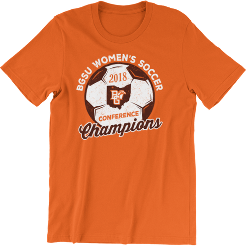 BGSU Falcons Women's Soccer 2018 MAC Champs T-Shirt