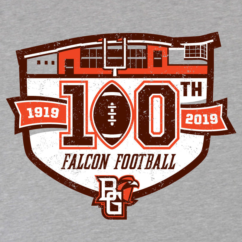 BGSU Falcons Football 100th Year Commemorative T-shirt
