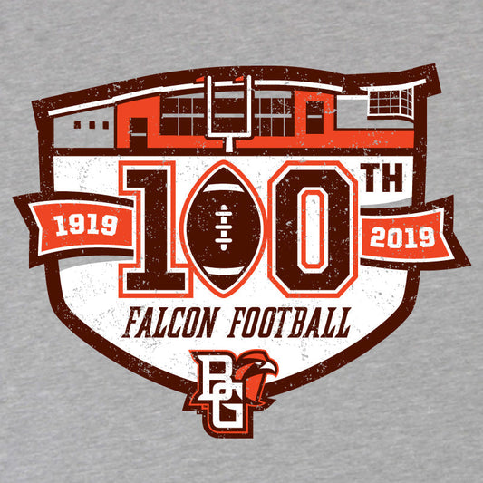 BGSU Falcons Football 100th Year Commemorative T-shirt