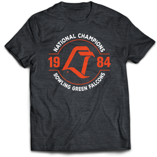 Vintage BGSU "LT" Logo 1984 National Hockey Champions T-Shirt