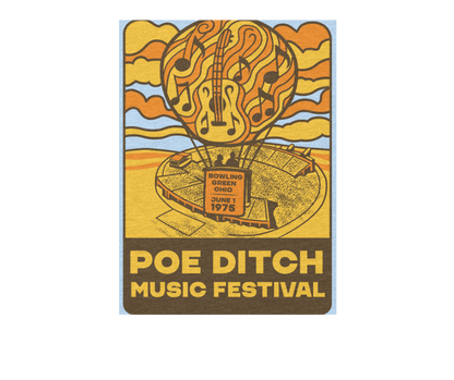 Bowling Green Poe Ditch Music Festival 50th Anniversary T-Shirt