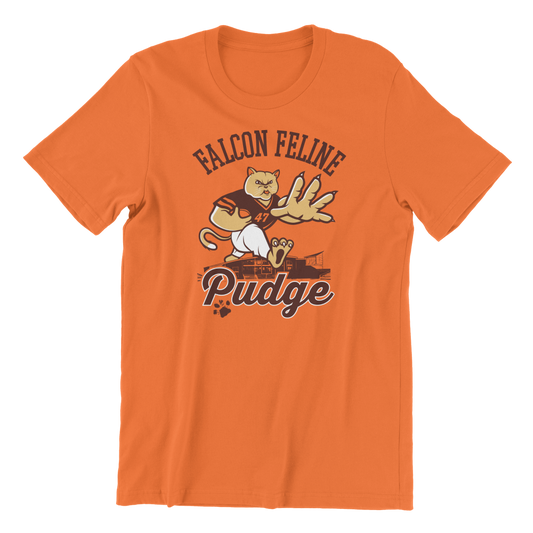 Pudge the Cat T-shirt - Bowling Green Falcon Feline (Select Sizes Overstock Sale)