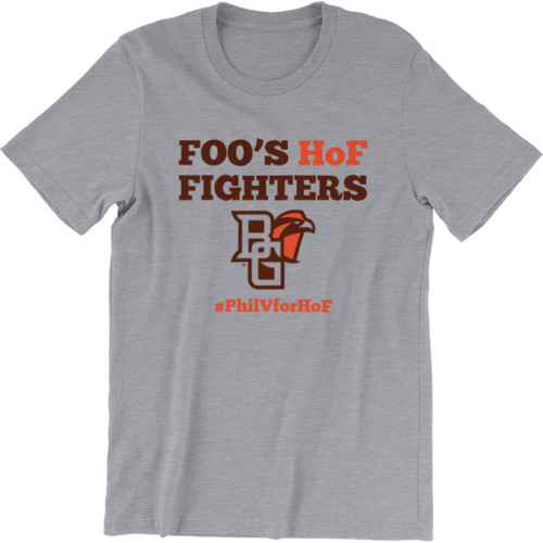 BGSU Phil Villapiano Hall of Fame Heather Gray T-Shirt