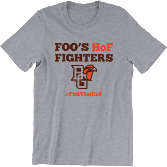 BGSU Phil Villapiano Hall of Fame Heather Gray T-Shirt